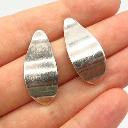 925 Sterling Silver Vintage Mexico Abstract Design Earrings