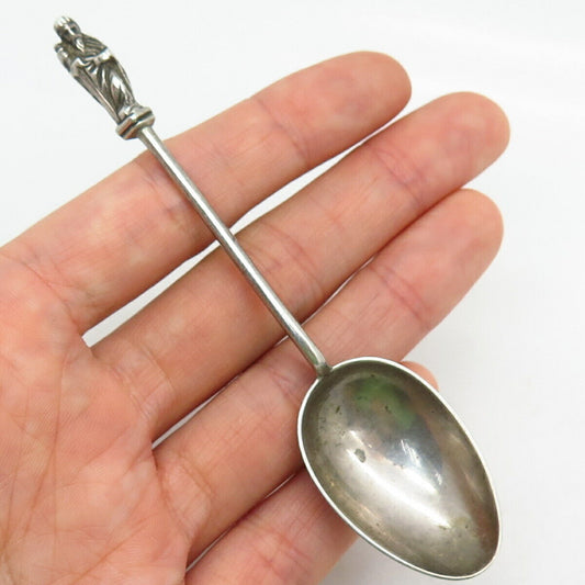 925 Sterling Antique Victorian 1897 W. Hutton & Sons St. Moses Demitasse Spoon