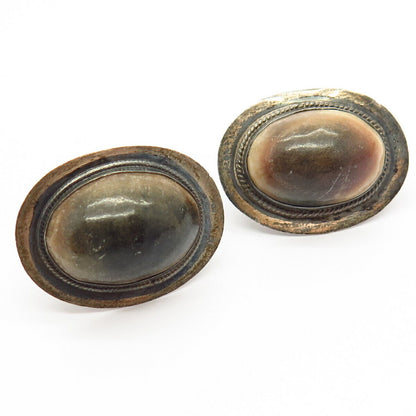 Alpaca Vintage Real Real Operculum Cufflinks