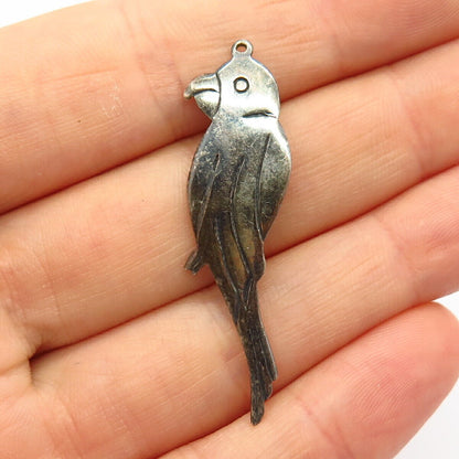 925 Sterling Silver Parrot / Bird Design Pendant