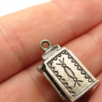 925 Sterling Silver Vintage Slot Machine For Good Luck Charm Pendant