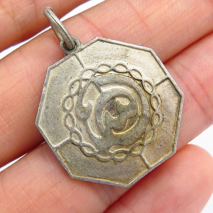 800 Silver Vintage Abstract Design Pendant