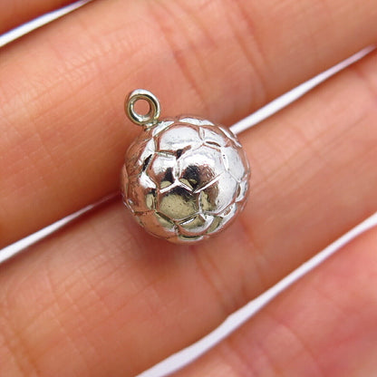 925 Sterling Silver Ball Design Charm Pendant