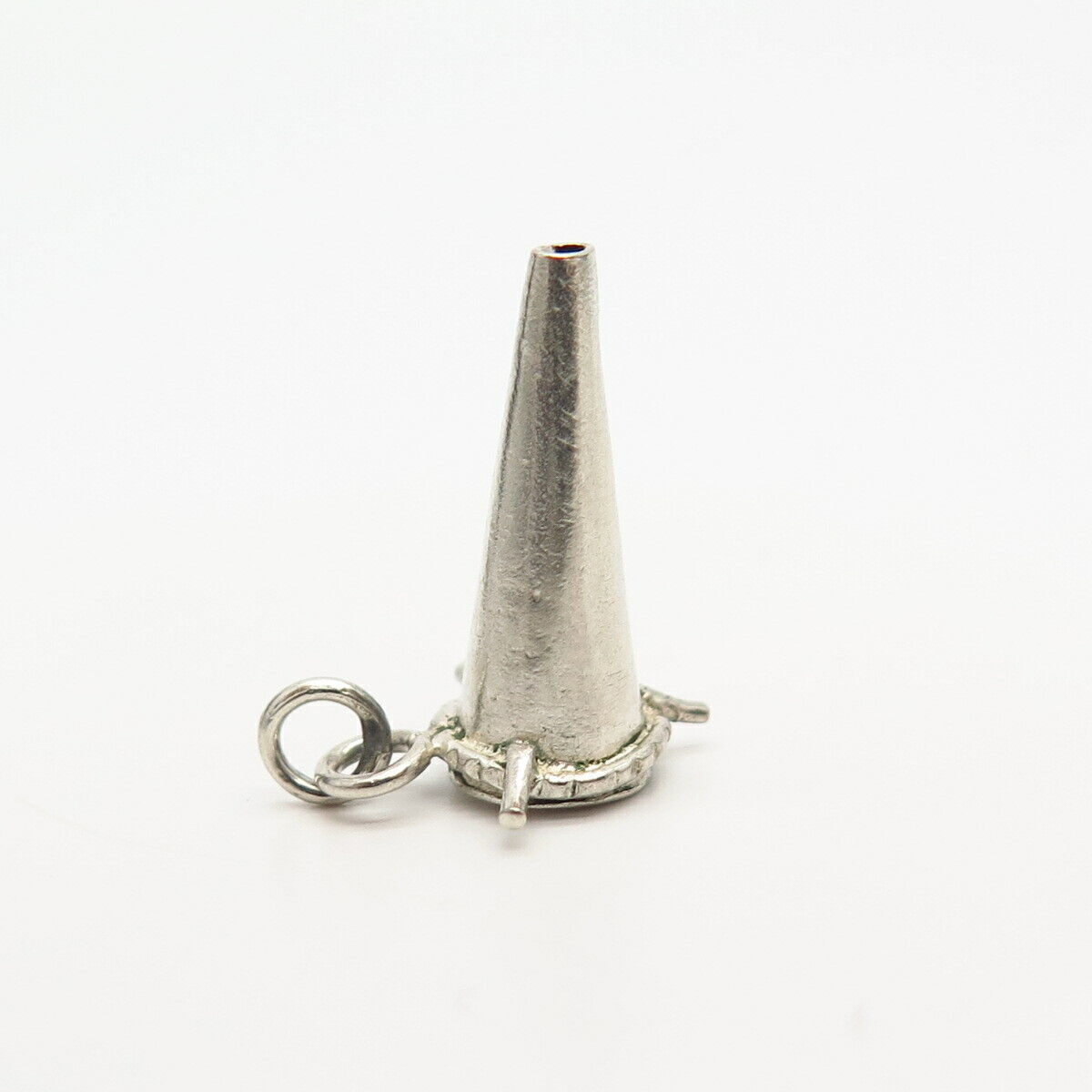 925 Sterling Silver Cone Design Charm Pendant