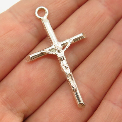 925 Sterling Silver Religious Theme Crucifix Cross Pendant