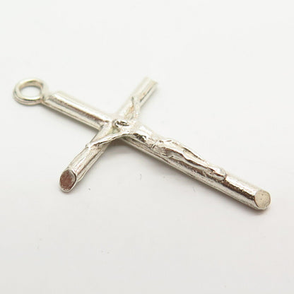 925 Sterling Silver Religious Theme Crucifix Cross Pendant