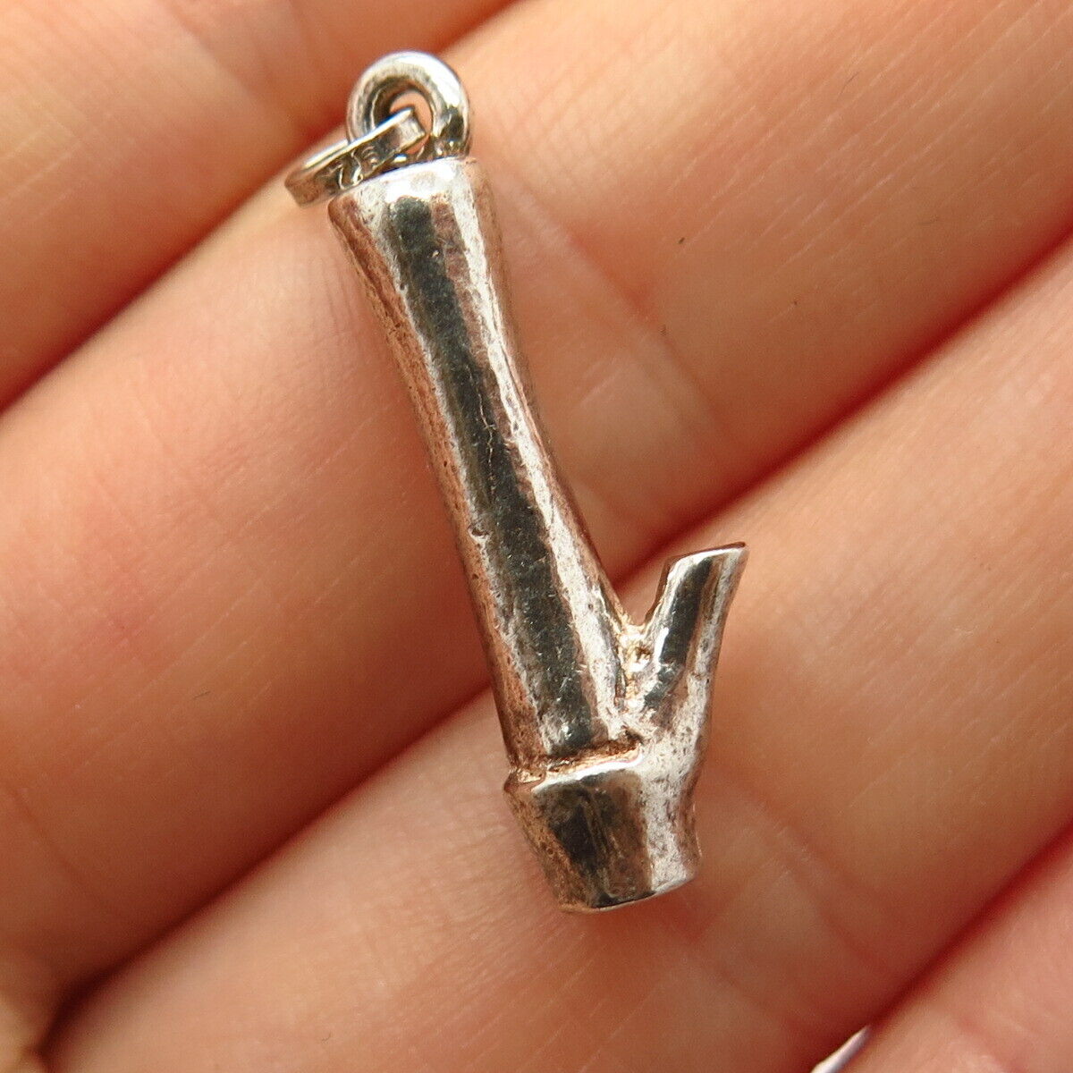 925 Sterling Silver Bamboo Design Pendant