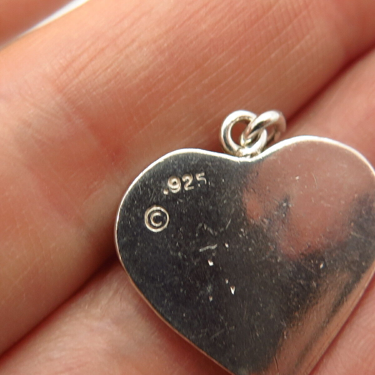 925 Sterling Silver "I Love Soccer" Heart Shape Pendant