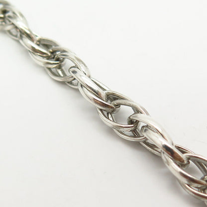 925 Sterling Silver Italy Prince-of-Wales Link Bracelet 6 1/4"