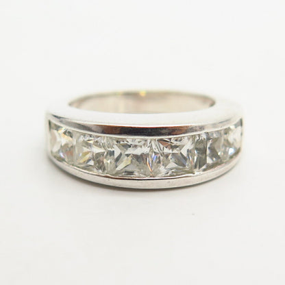 925 Sterling Silver C Z Stackable Ring Size 4