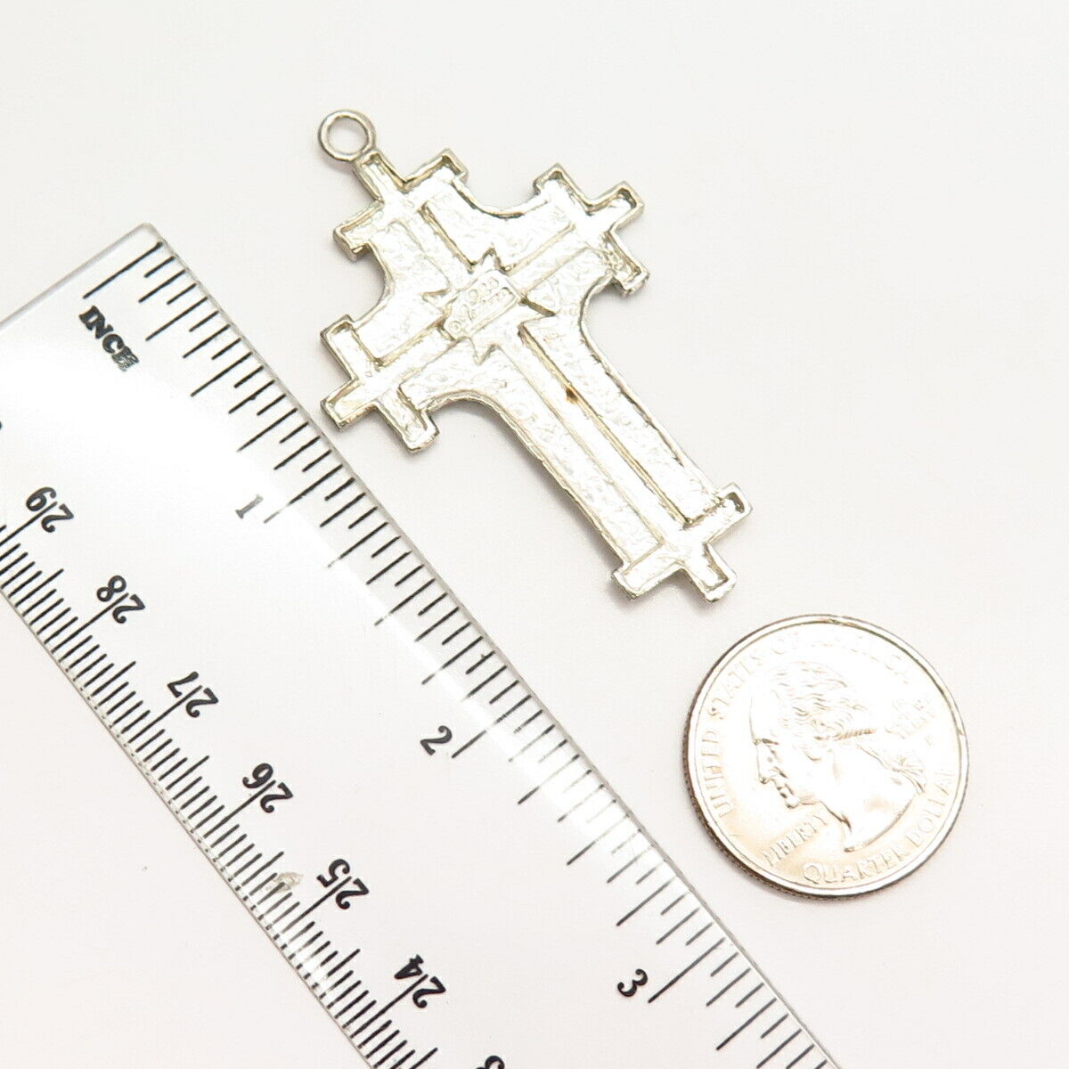 925 Sterling Silver Large Cross Pendant