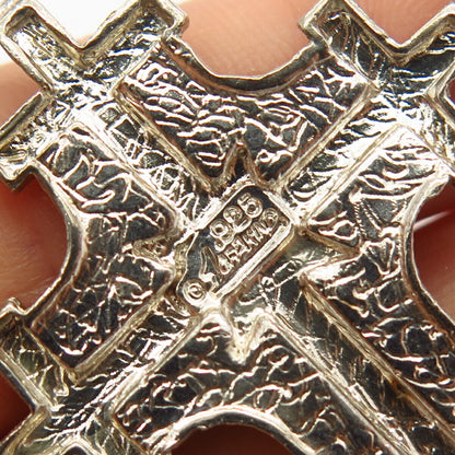 925 Sterling Silver Large Cross Pendant