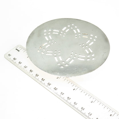 925 Sterling Silver Vintage Floral Trivet Stand