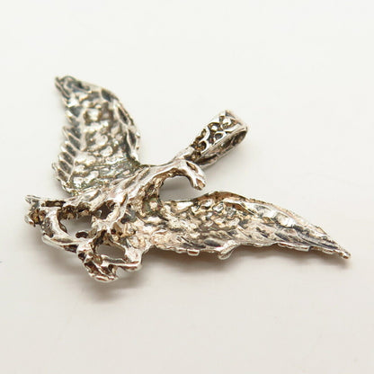 925 Sterling Silver Vintage Eagle Bird Design Pendant