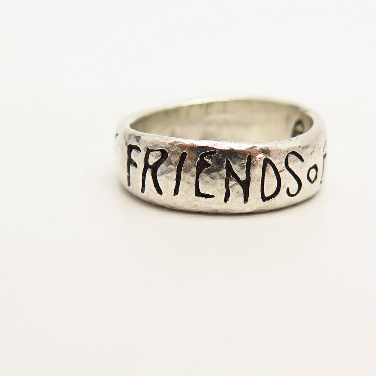 925 Sterling Silver "Best Friends Forever" Band Ring Size 7