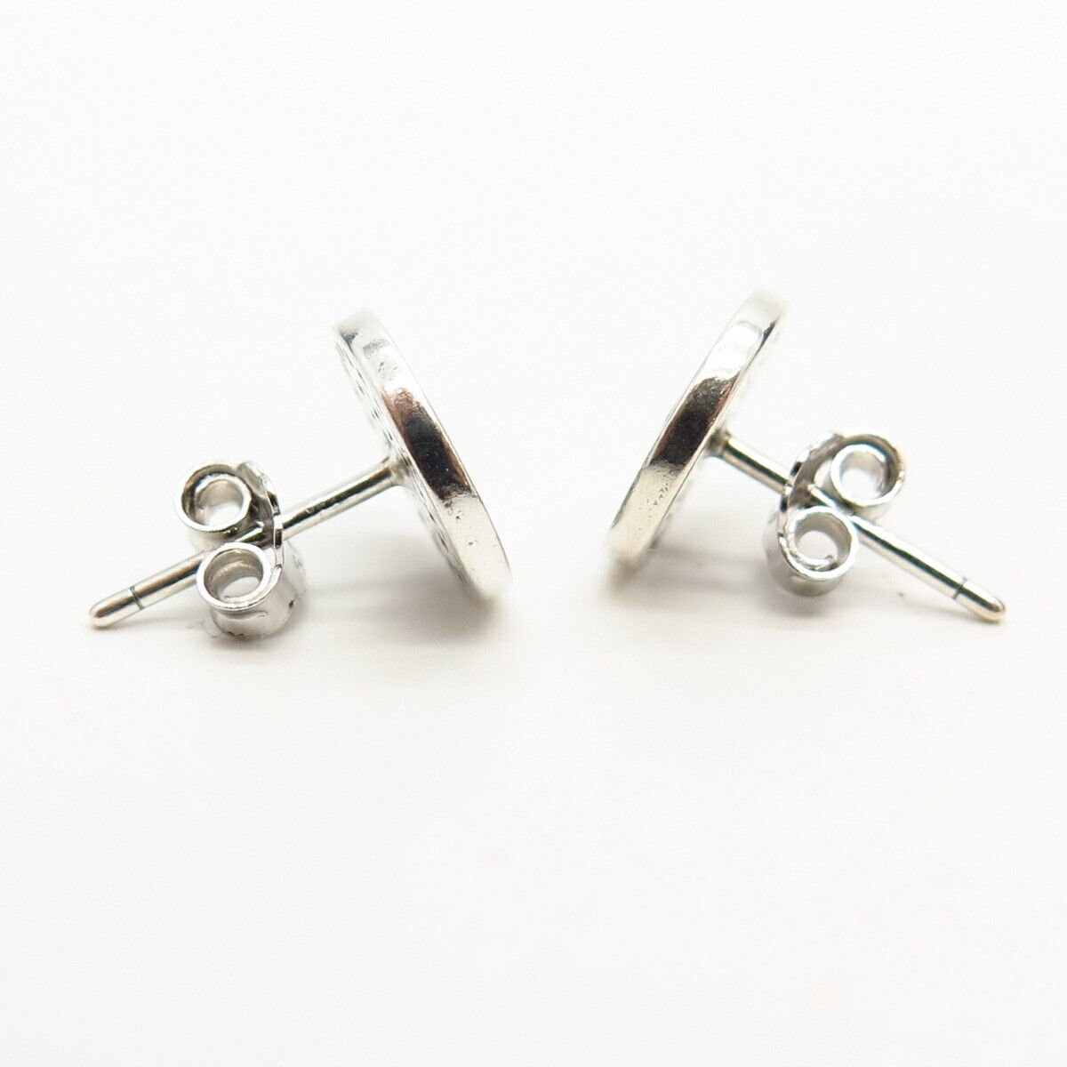 925 Sterling Silver C Z Stud Earrings