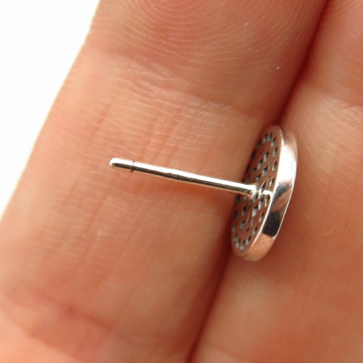 925 Sterling Silver C Z Stud Earrings