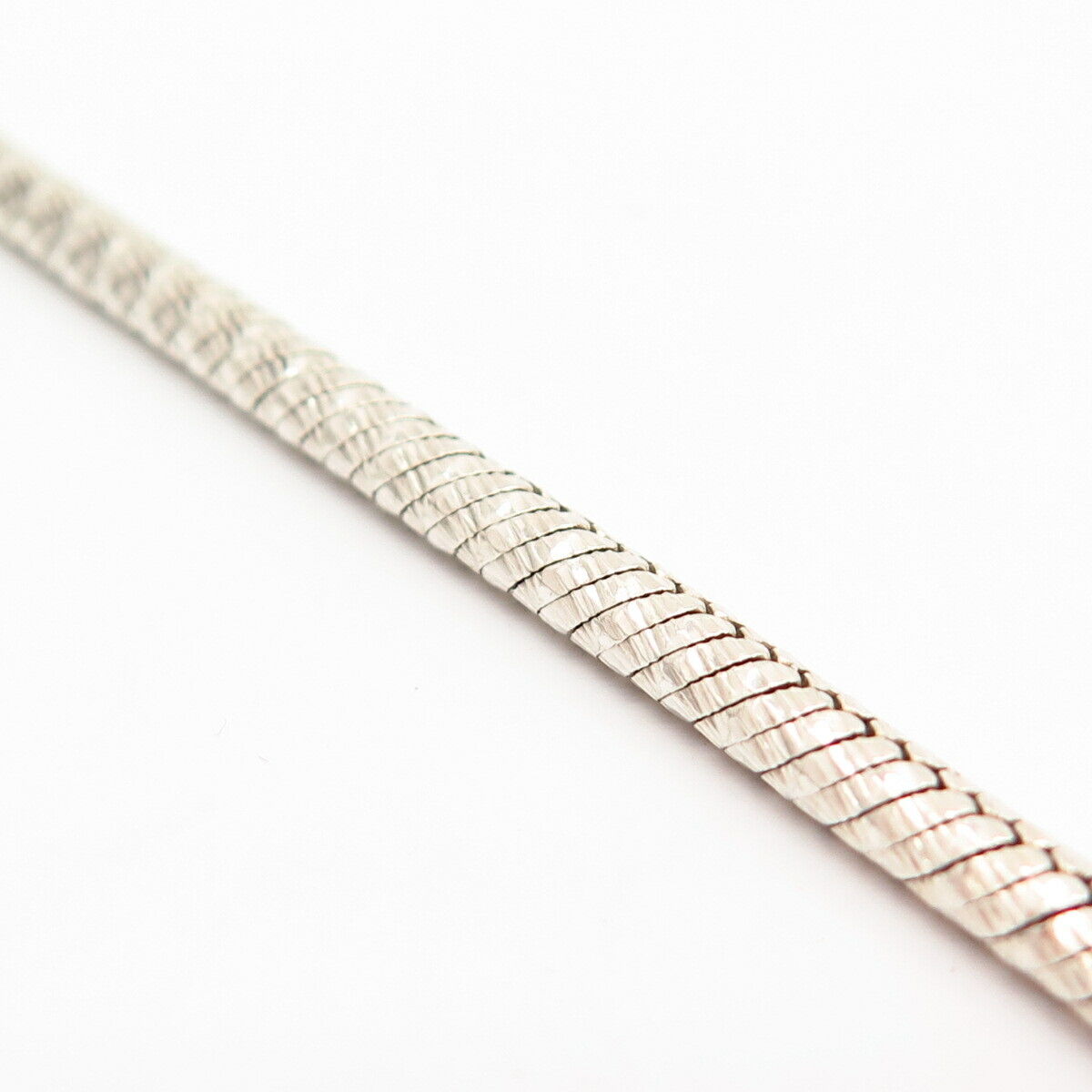 925 Sterling Silver Italy Herringbone Link Bracelet 6 3/4"