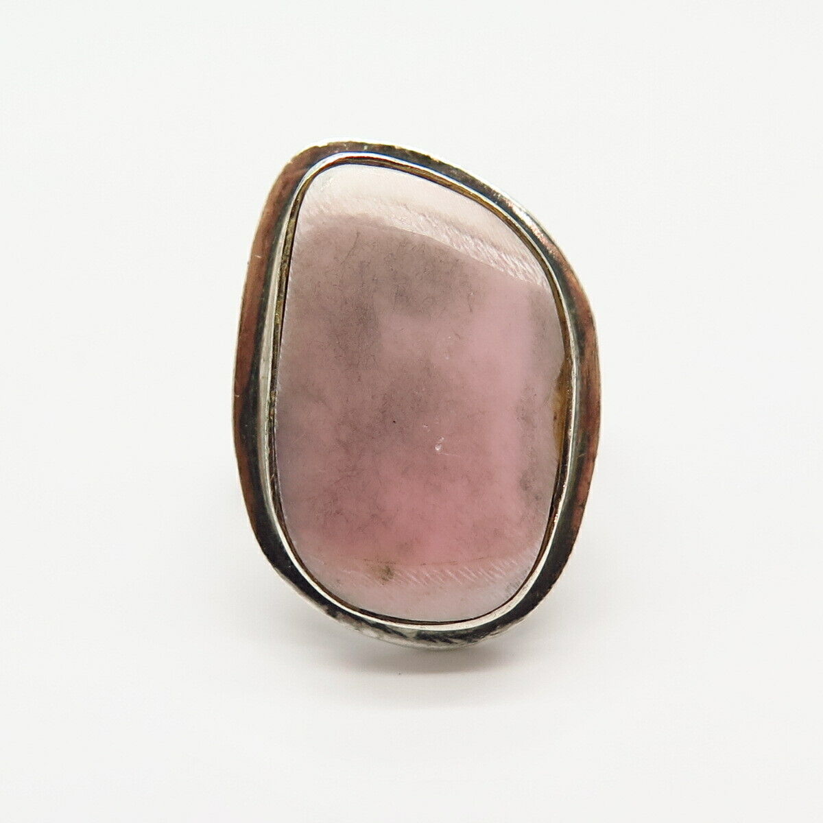 925 Sterling Silver Pink Mother-of-Pearl Signet Ring 8