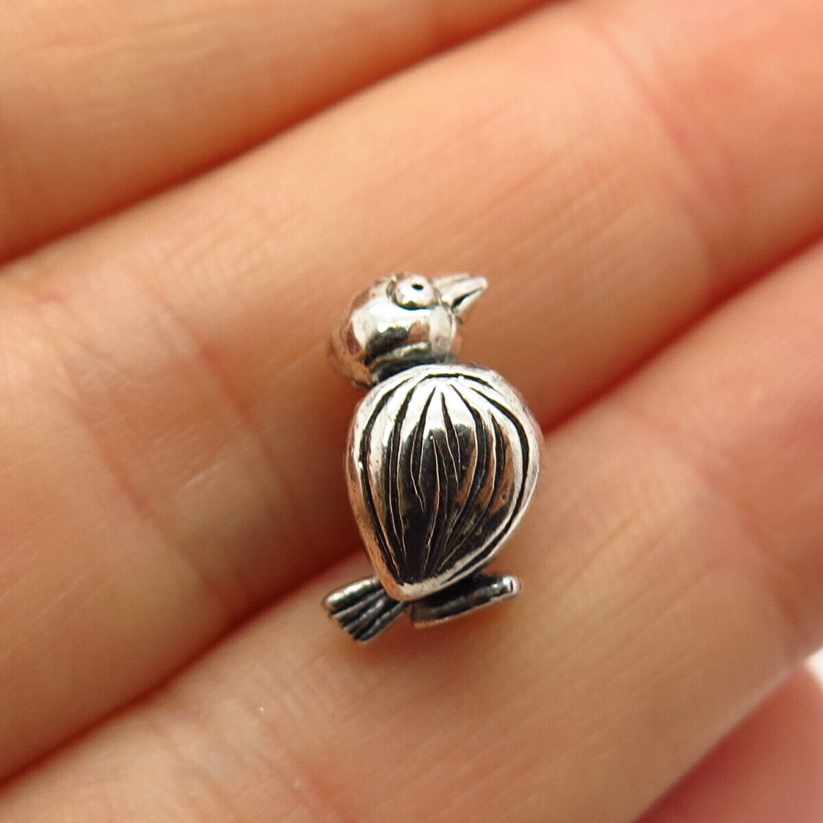 925 Sterling Silver Bird Bead Charm