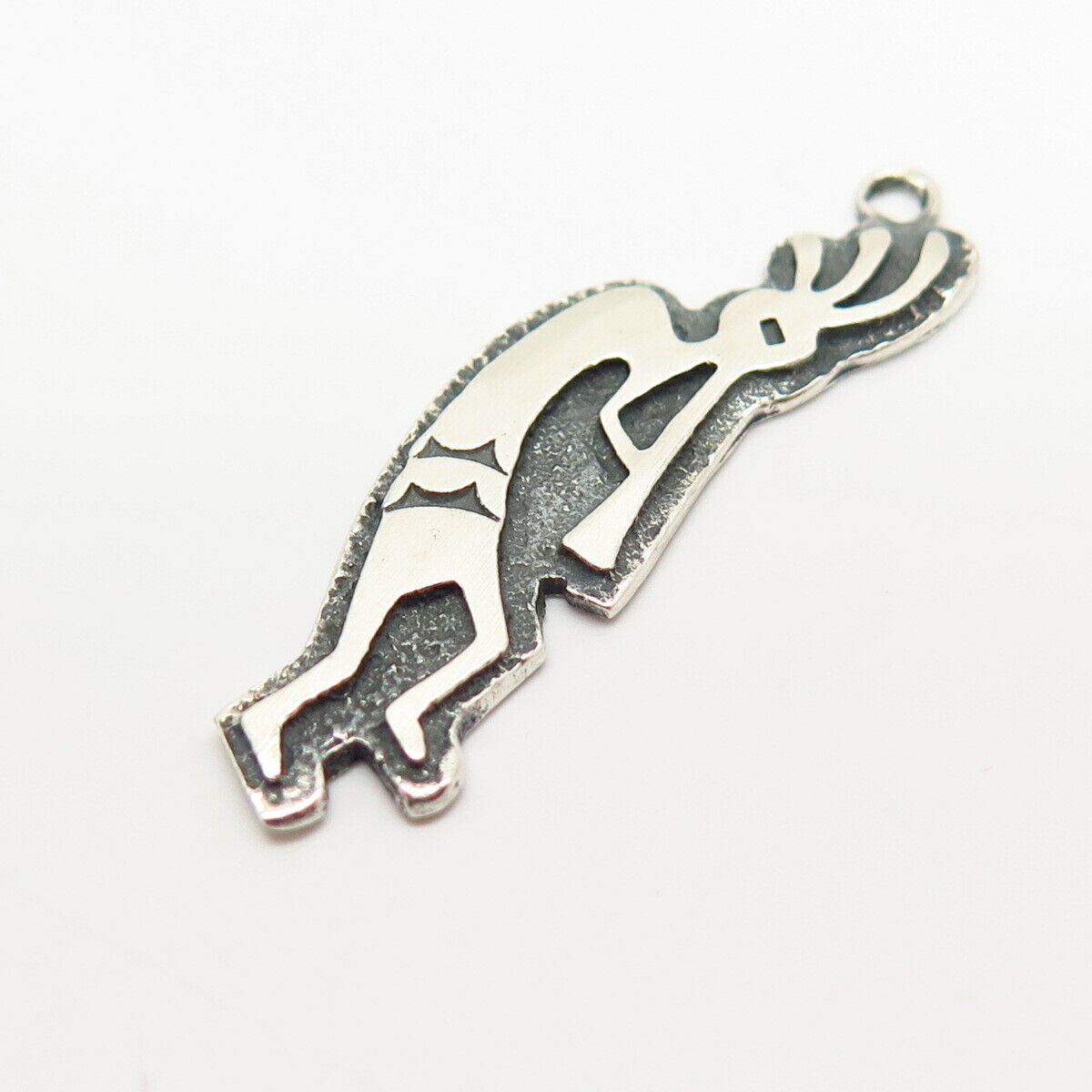 925 Sterling Silver Vintage Native American Kokopelli Charm Pendant