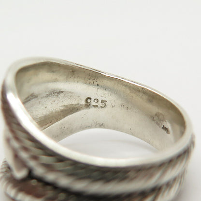 925 Sterling Silver Tribal Ring Size 7