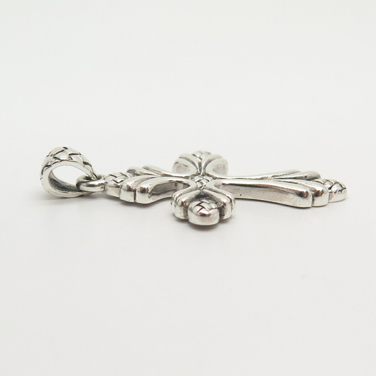 925 Sterling Silver Ornate Cross Pendant