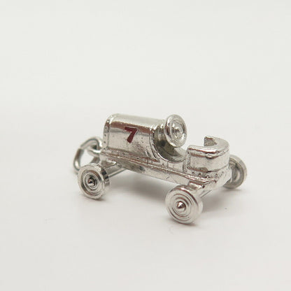 925 Sterling Silver Vintage Retro Car Charm Pendant