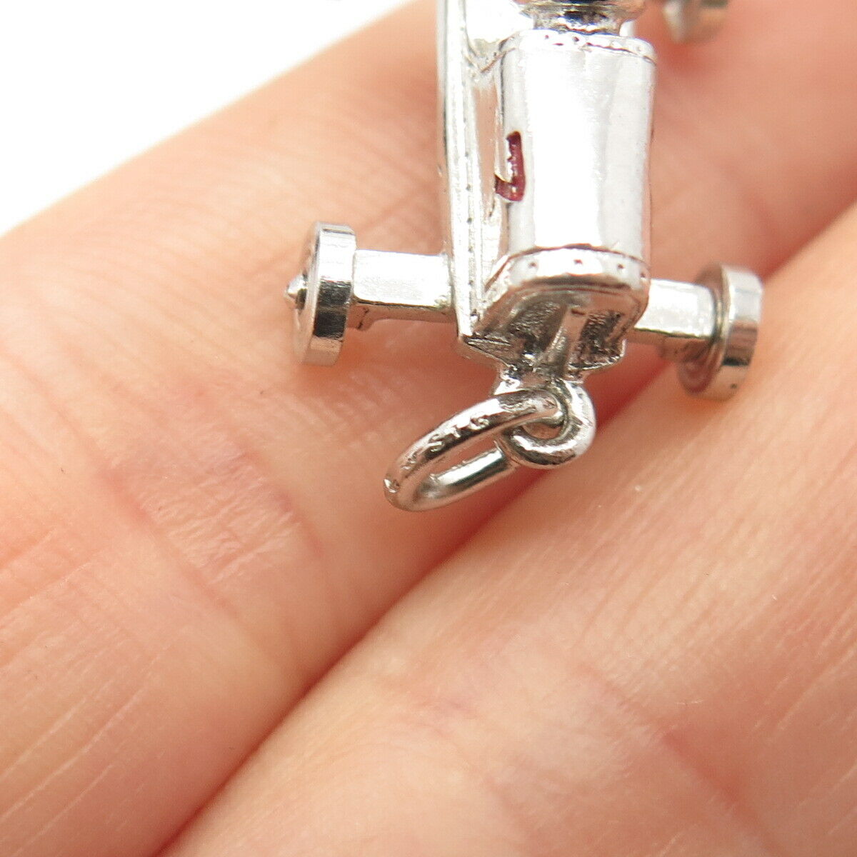 925 Sterling Silver Vintage Retro Car Charm Pendant