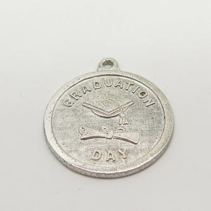 925 Sterling Vintage Danecraft "Graduation Day" Hat & Scroll Charm Pendant