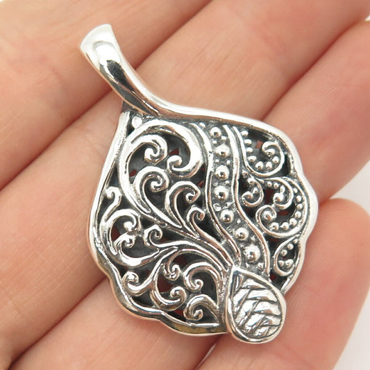 925 Sterling Silver Ornate Design Pendant