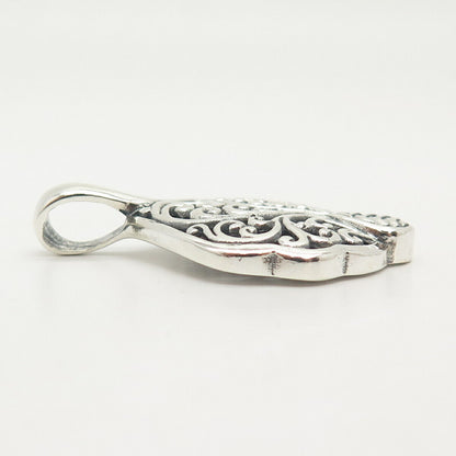 925 Sterling Silver Ornate Design Pendant