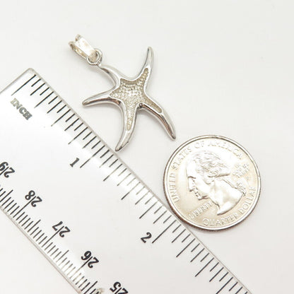 925 Sterling Silver Italy Sea Star / Starfish Pendant