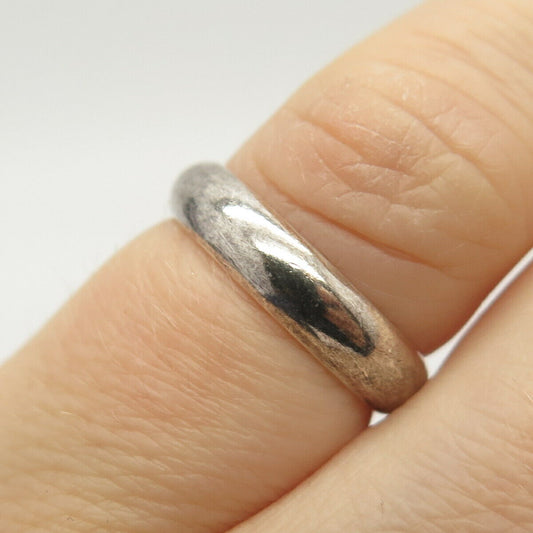 925 Sterling Silver Classic Band Ring Size 5