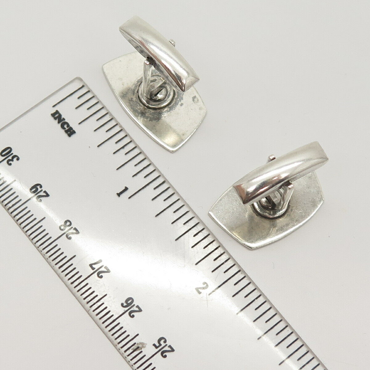 925 Sterling Silver Vintage Etched Cufflinks