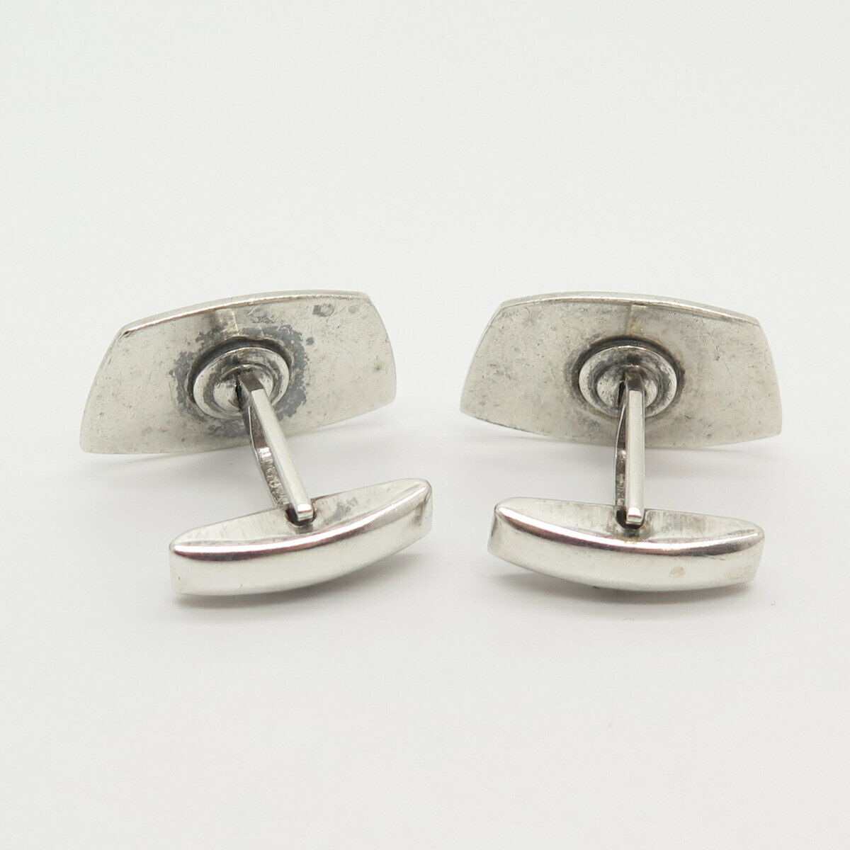 925 Sterling Silver Vintage Etched Cufflinks