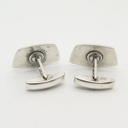 925 Sterling Silver Vintage Etched Cufflinks