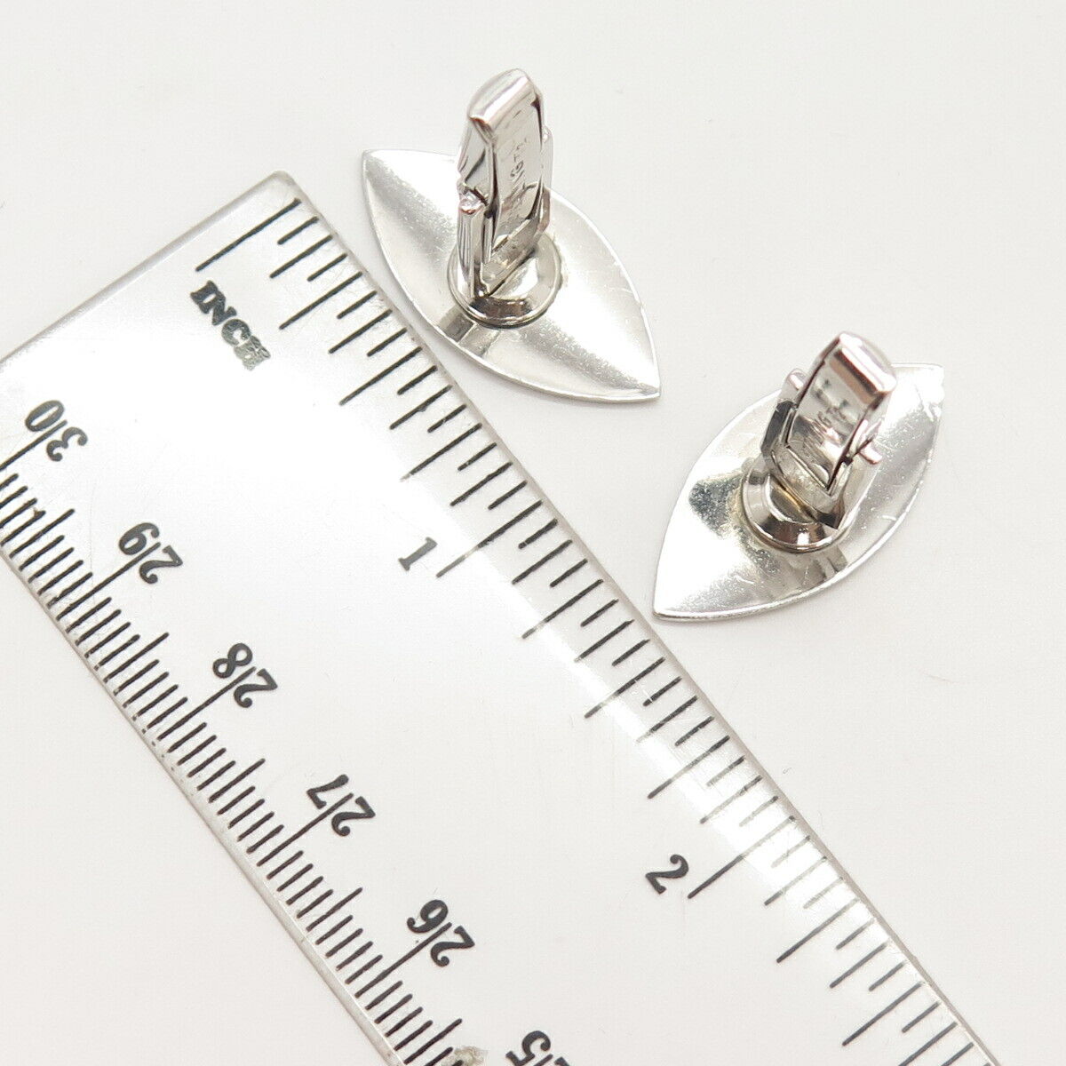 925 Sterling Silver Vintage Etched Cufflinks