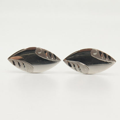 925 Sterling Silver Vintage Etched Cufflinks