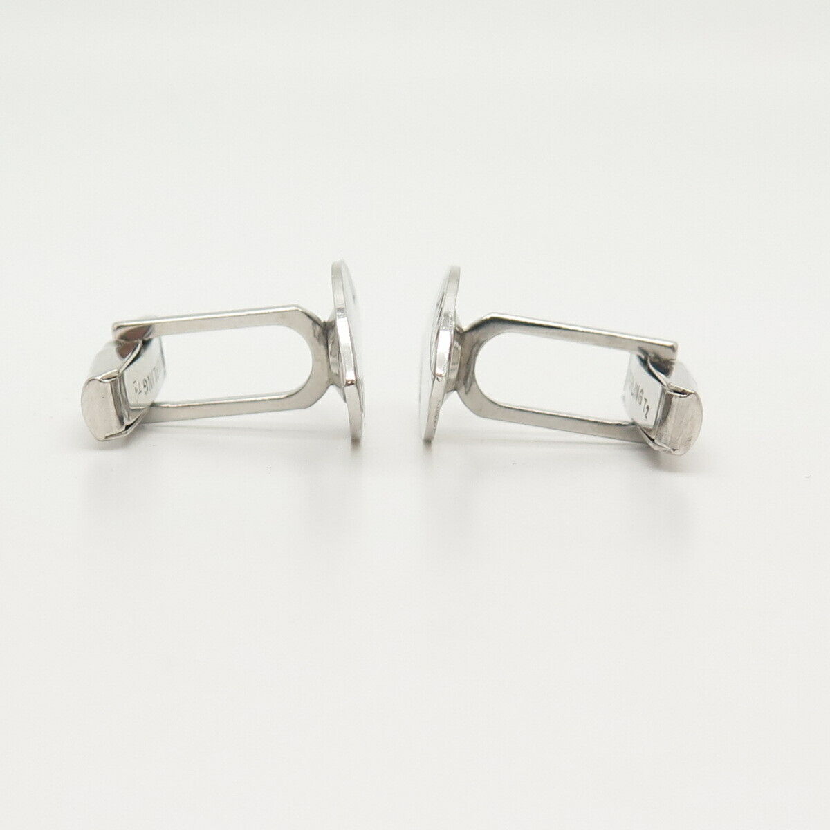 925 Sterling Silver Vintage Etched Cufflinks