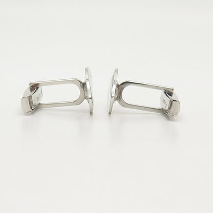 925 Sterling Silver Vintage Etched Cufflinks