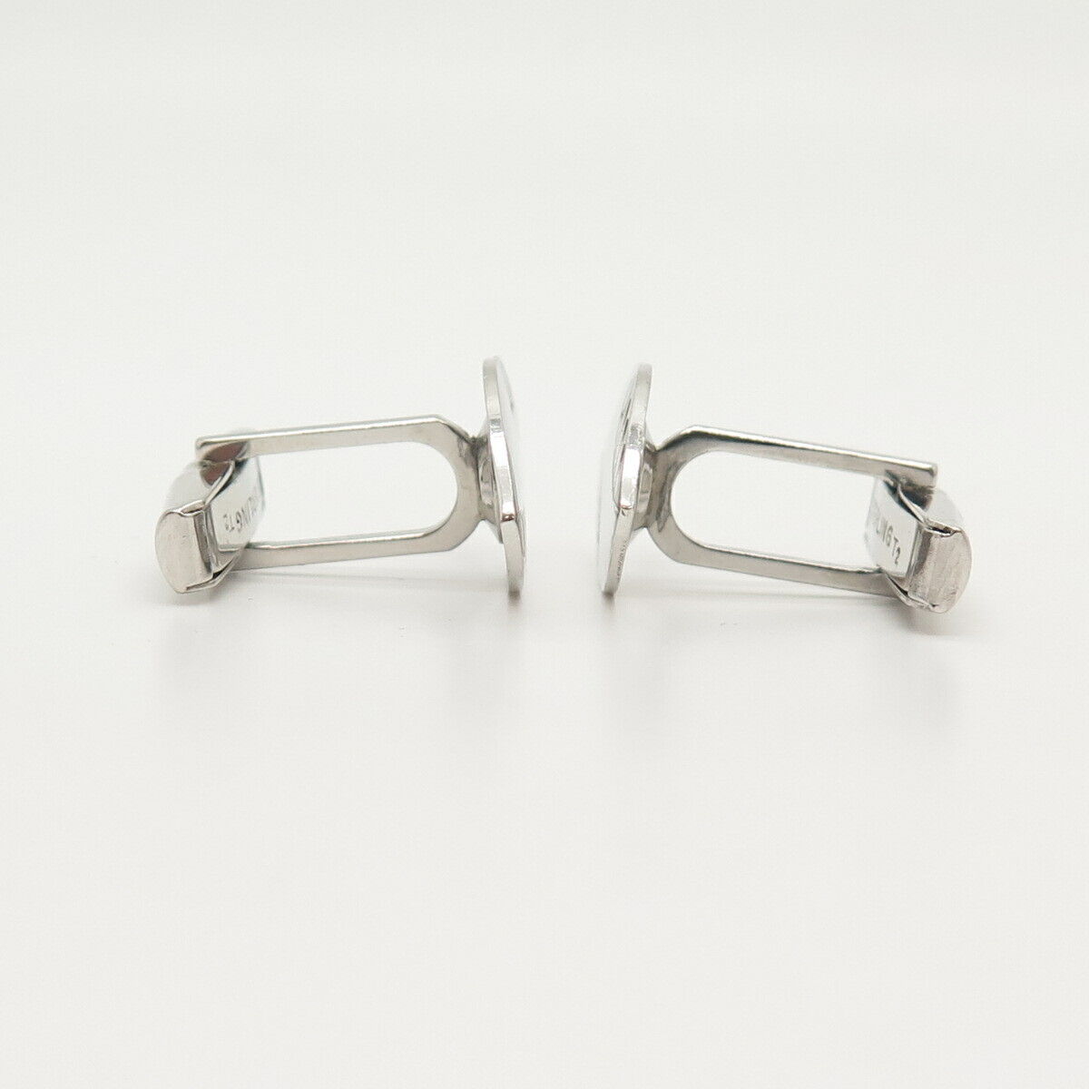 925 Sterling Silver Vintage Etched Cufflinks