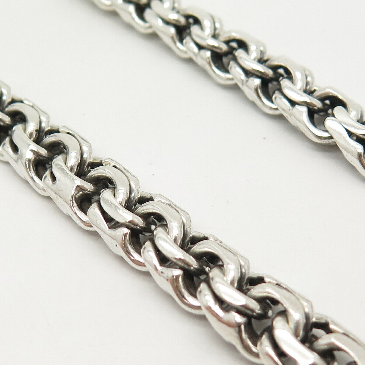 925 Sterling Silver Vintage Mexico Double Rolo Chain Necklace 22"