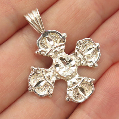 925 Sterling Silver Vintage Cross Pendant