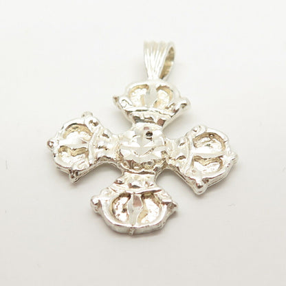 925 Sterling Silver Vintage Cross Pendant