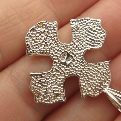 925 Sterling Silver Vintage Cross Pendant