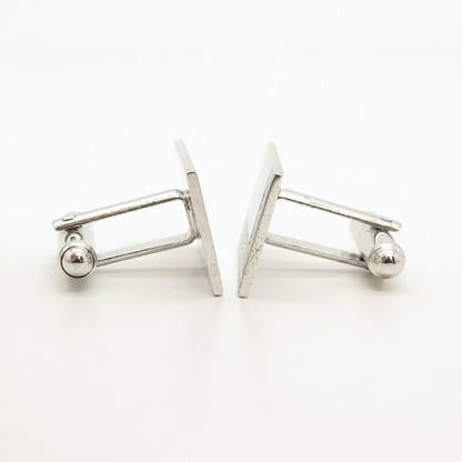 925 Sterling Silver Vintage Textured Etched Cufflinks