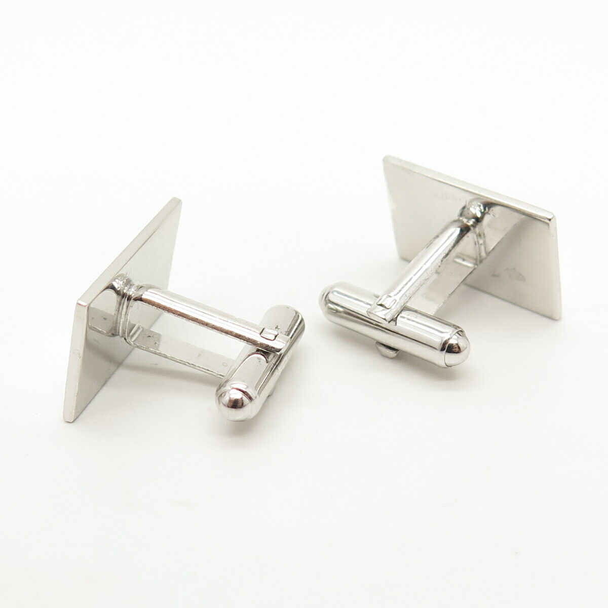 925 Sterling Silver Vintage Textured Etched Cufflinks