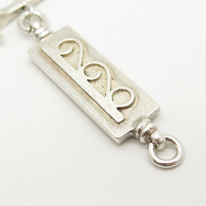 950 Silver Vintage Swirl Design Key Ring