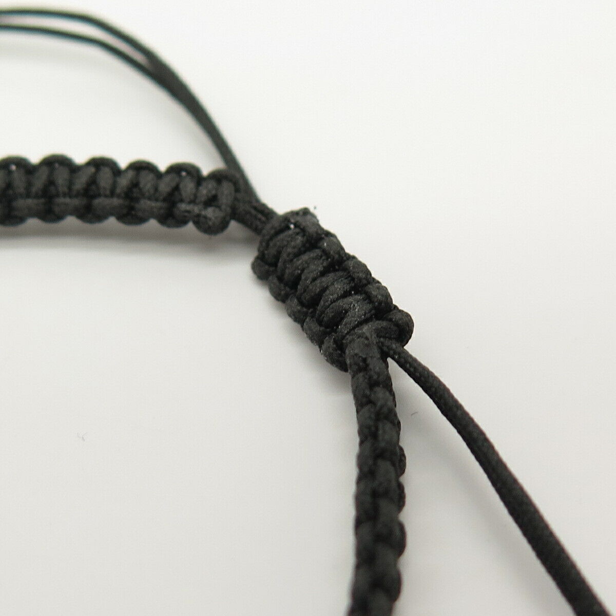 925 Sterling Silver Faux Turquoise Adjustable Cord Bracelet 6 3/4"